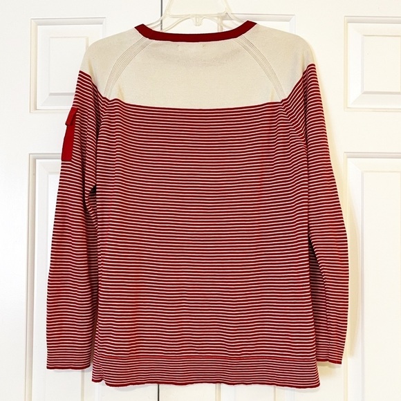 Barbour Red and White Striped Top - Picture 5 of 13